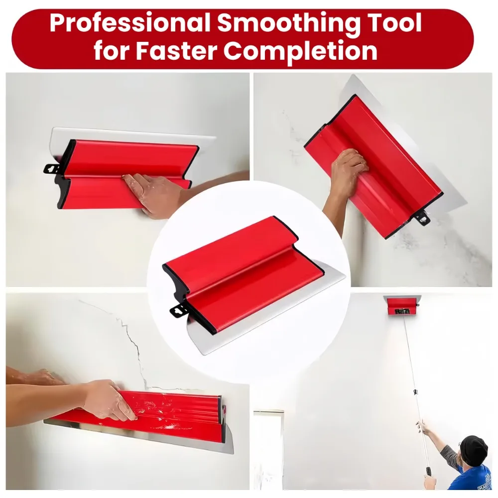 Stainless Steel Flexible Blade Drywall Smoothing Spatula
