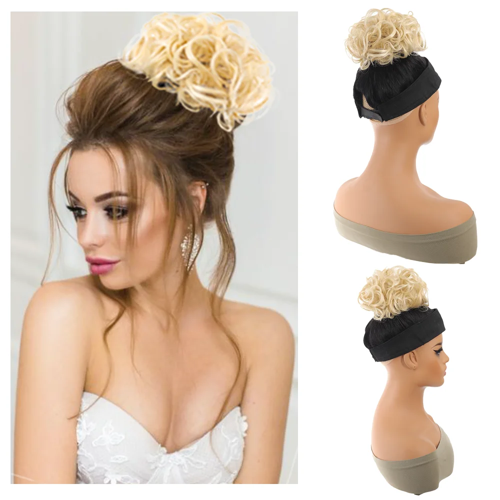 AOO wig for women, African small curly tail drawstring with hair comb style for women, fashionable braided hair rings for women