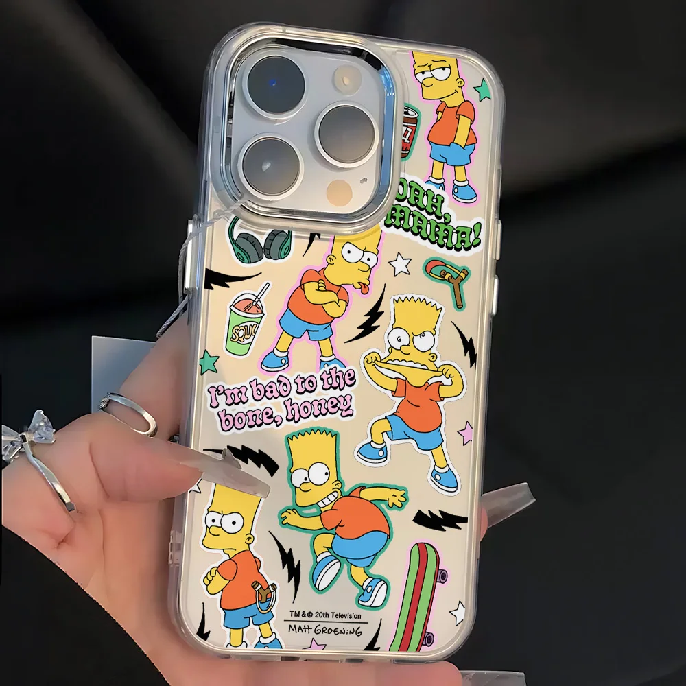 Cartoon Simpsons Hot Phone Case - Transparent Soft Cover