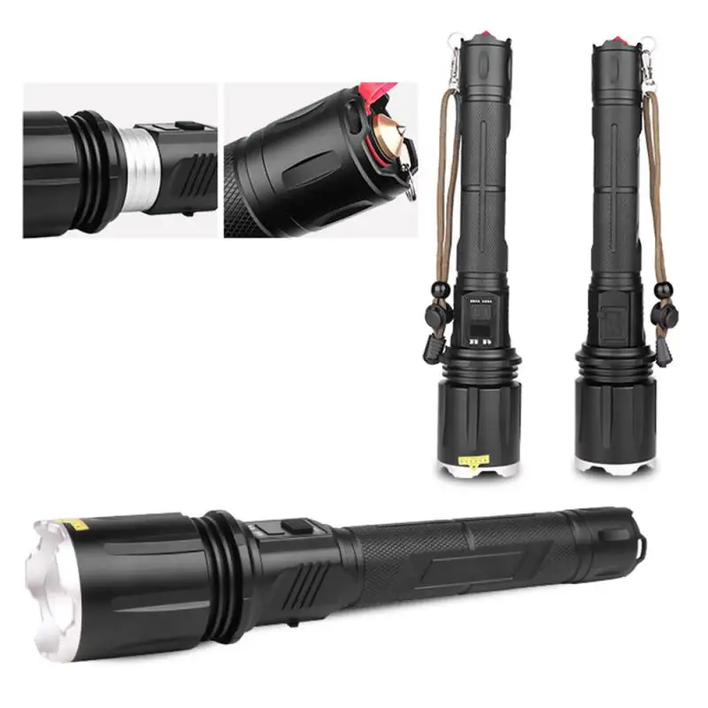 

Tactical Aluminum Alloy Rotary Zoom Usb Charging Portable Waterproof Light Accessory Window Breakers Light Weight