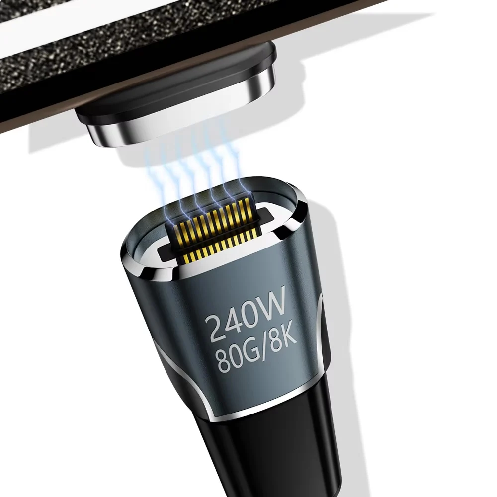 รูปสินค้า สายชาร์จ USB-C ความเร็วสูง 240W 80Gbps รองรับ Thunderbolt 4/3