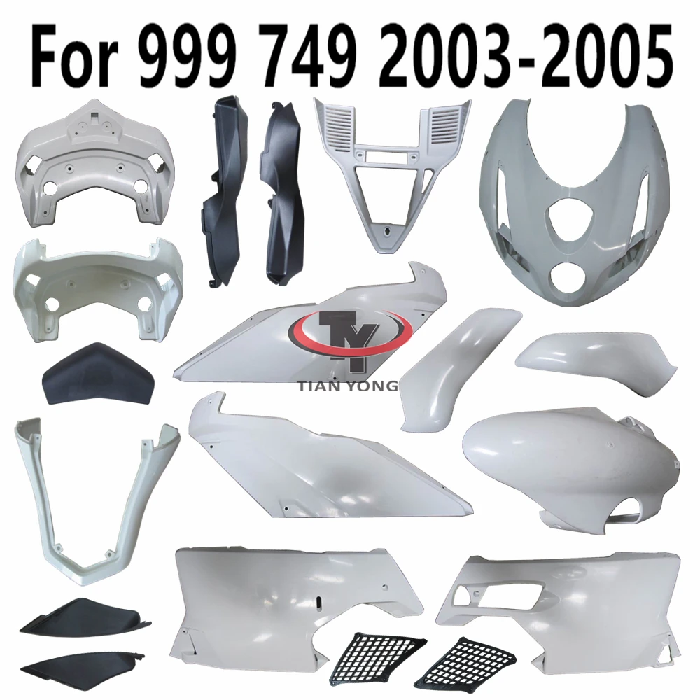 Unpainted Bodywork Motorcycle For Ducati 999 749 2003-2005 Fairing Accessories Pack left and right Components