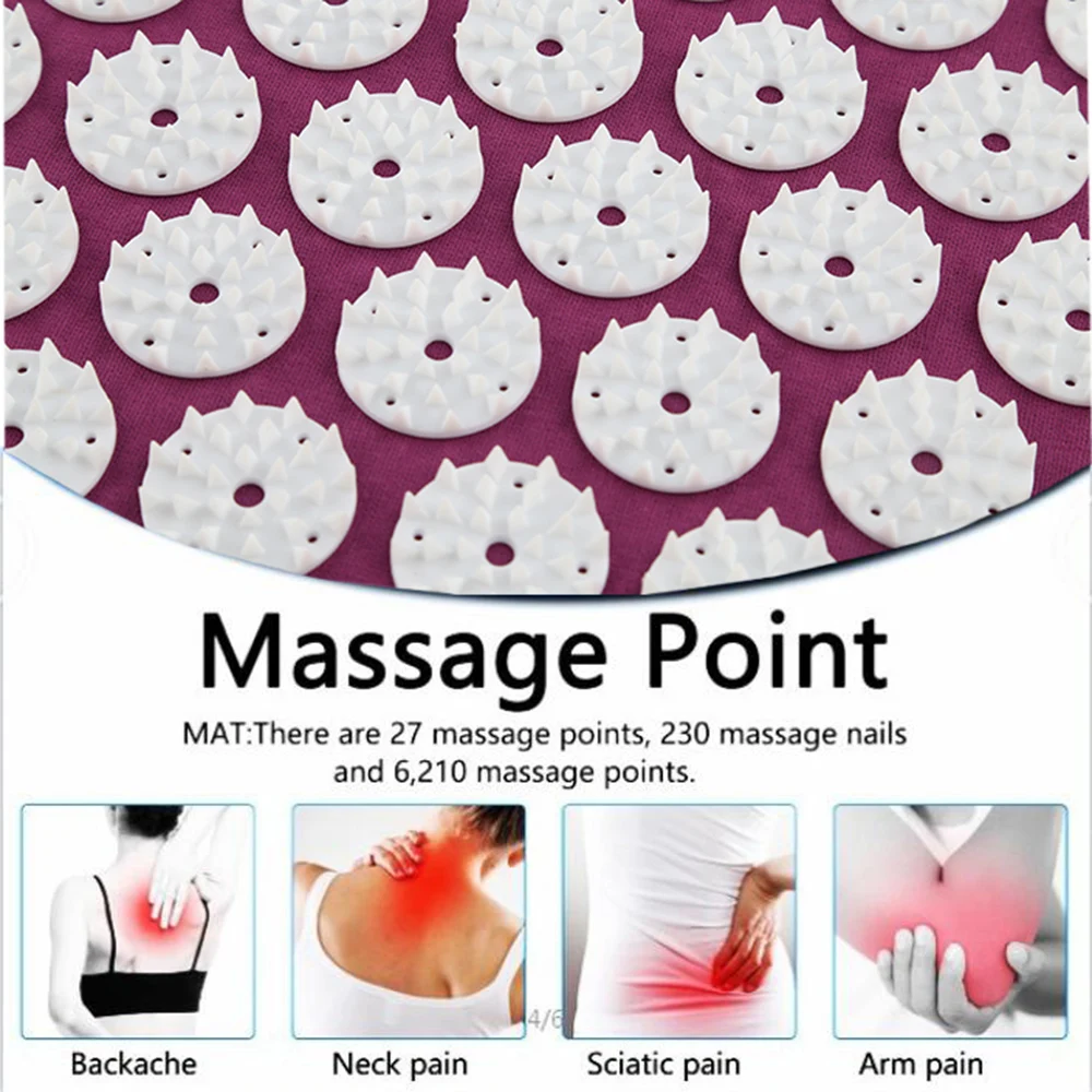 Acupuncture and Moxibustion Massage Pad Accuspirough Acupoint Pad Relief Pressure Back Body Pain