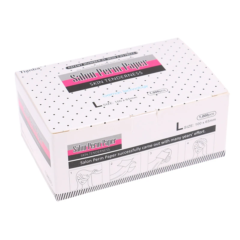 일회용 파마 페이퍼 전문 홈 DIY 헤어 컬링 페이퍼, 퍼밍 헤어 살롱, 투과성 방지, 담그는 파마 페이퍼, 1000 개