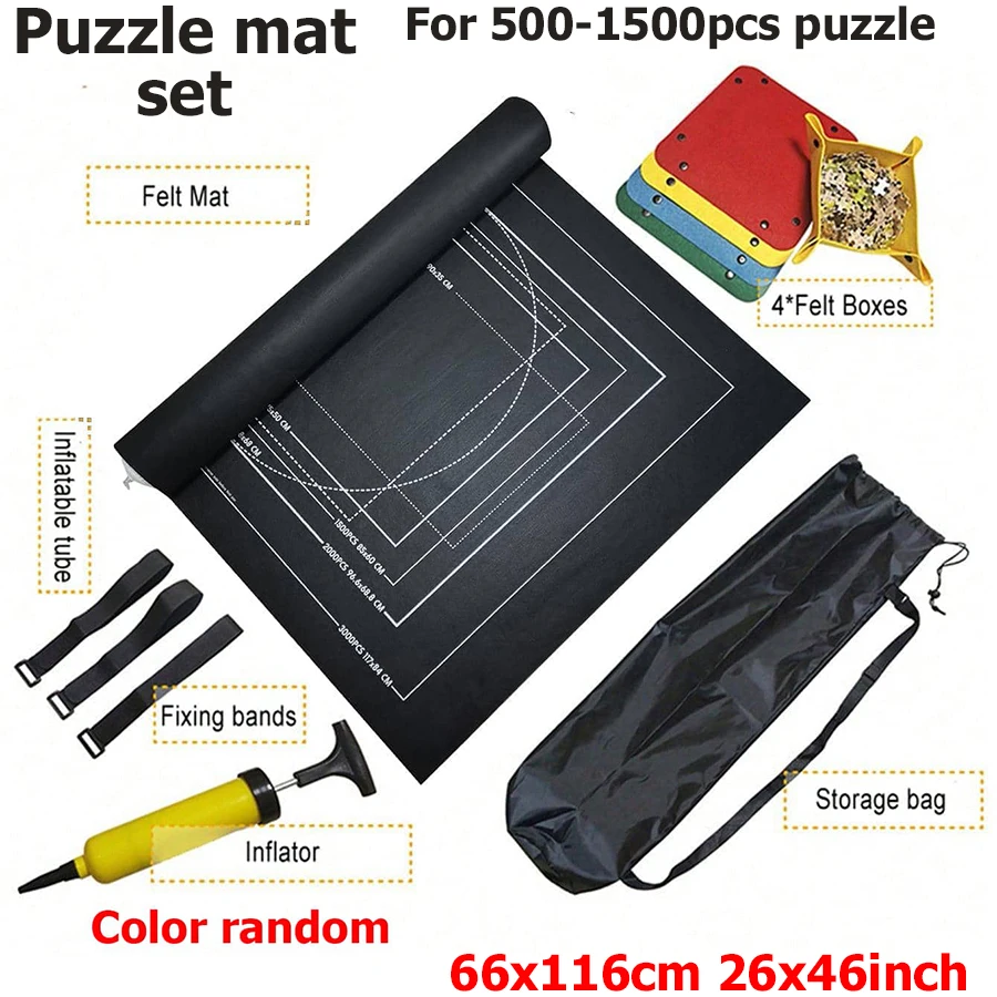 Deluxe Puzzle Storage Scroll Mat for Adult Puzzles, Fits 1500-3000 Pieces