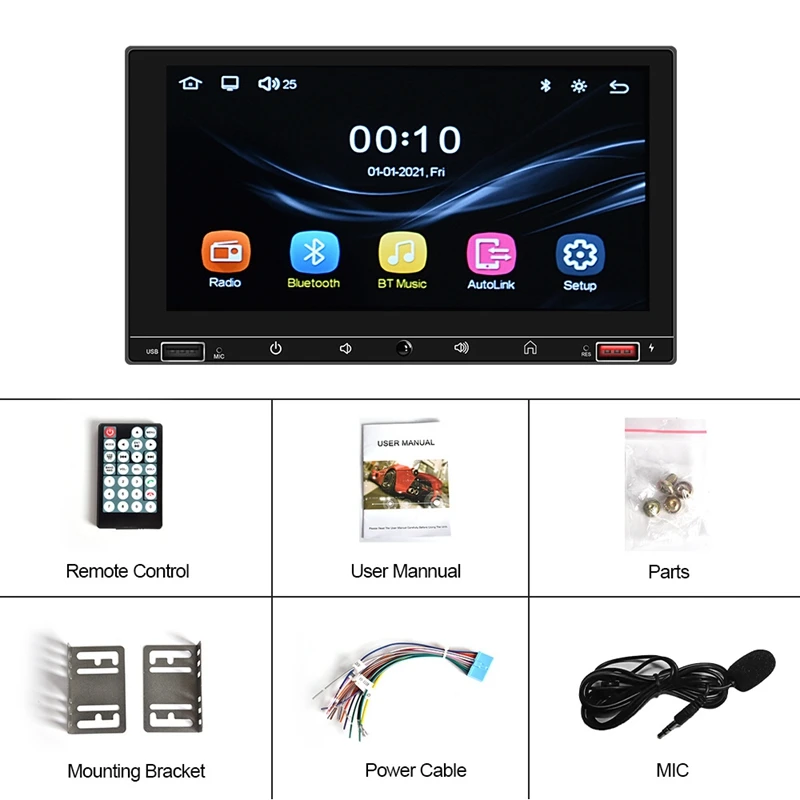 7 Inch Universal Car Radio 2 Din Carplay Android Auto For-Nissan Toyota MP5 Player Multimedia Player