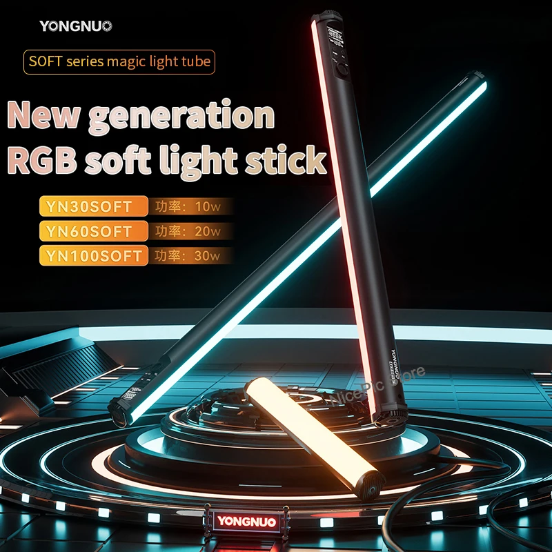 

Ручной Светильник Yongnuo YN60SOFT YN100SOFT, 2000K-10000K RGB, цветной светодиодный светильник для видеосъемки, сенсорное управление, светодиодный телефон App