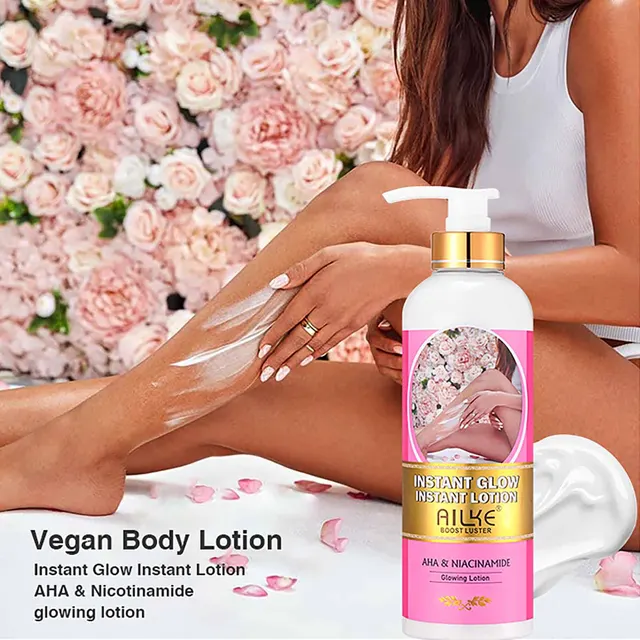 Ailke Frauen Haut leuchtende Körper lotion, feuchtigkeit spendende, aufhellende, pflegende, glättende Hautcreme, mit Aha, Niacin amid