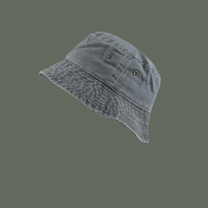 Fashion Washed Denim Fisherman Hat Unisex Solid Vintag Summer Y2k for Women Men Bucket Panama Hat Sun Protection