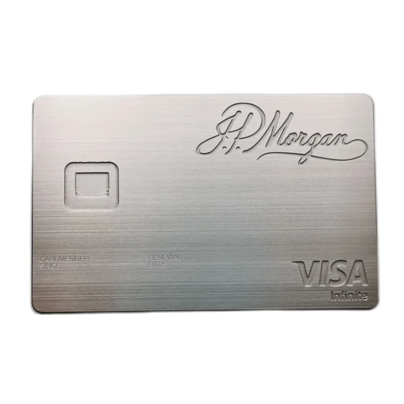 

4442 4428 Chip Metal Credit Card Custom Blank Metal Business Gift Zinc Plated 1ozgold Bars Credit Suisse 0.8mm CN;GUA