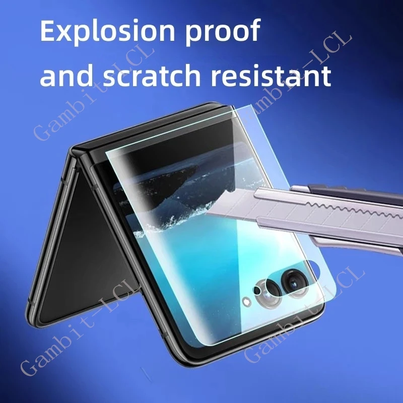 2-in-1 HD Full Hydrogel Screen Protector for Motorola Razr - Ultra Clear Shield