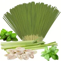 Extended Burning Time Lemongrass Oil Lemongrass Stick - 45 Minutes Burn Time, Artificial Wood Summer Scent, Suitable for Home, Camping, Yard, Pool and Outdoor Activities - Air Purification and Relaxation, Holiday Decoration (Halloween/Christmas/Easter/Thanksgiving) 5