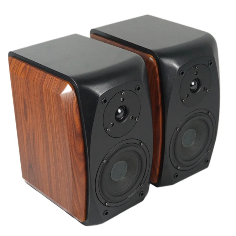 5.5 Inch 8ohm Bookshelf Speaker Two Way HiFi Passive Speaker Fever Wooden Speaker Surround Home