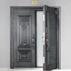 Cast Aluminum Double Door, Courtyard Entrance Door, Anti-theft, Waterproof and Rust Proof, Customizable Size 2