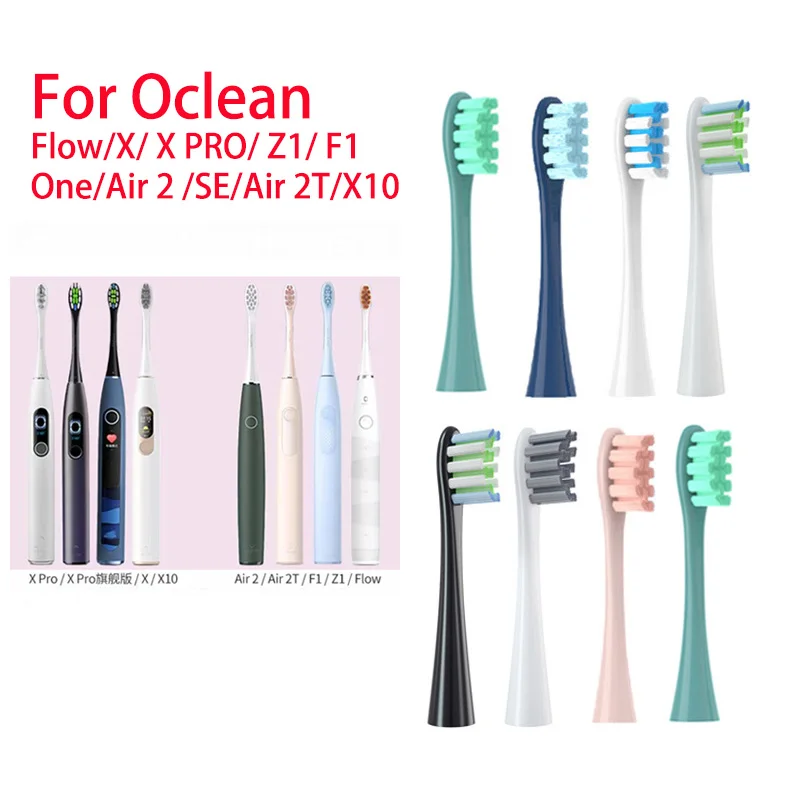

For Oclean 7pcs Replacement Heads Brush Heads Flow/X/ X PRO/ Z1/ F1/ One/ Air 2 /SE Soft DuPont Sonic Toothbrush Vacuum Bristle