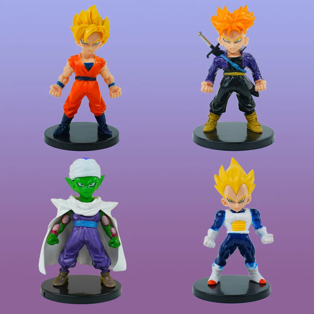 Anime dragon ball z filho goku vegeta ação mini figura super saiyan figura  figurinha presente dos miúdos brinquedo ornamento presente de natal -  AliExpress