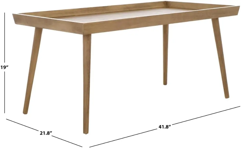 Safavieh Home Nonie Modern Chocolate Tray Top Coffee Table 3