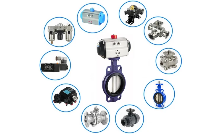 Double/True Union UPVC PVC pneumatic plastic ball valve