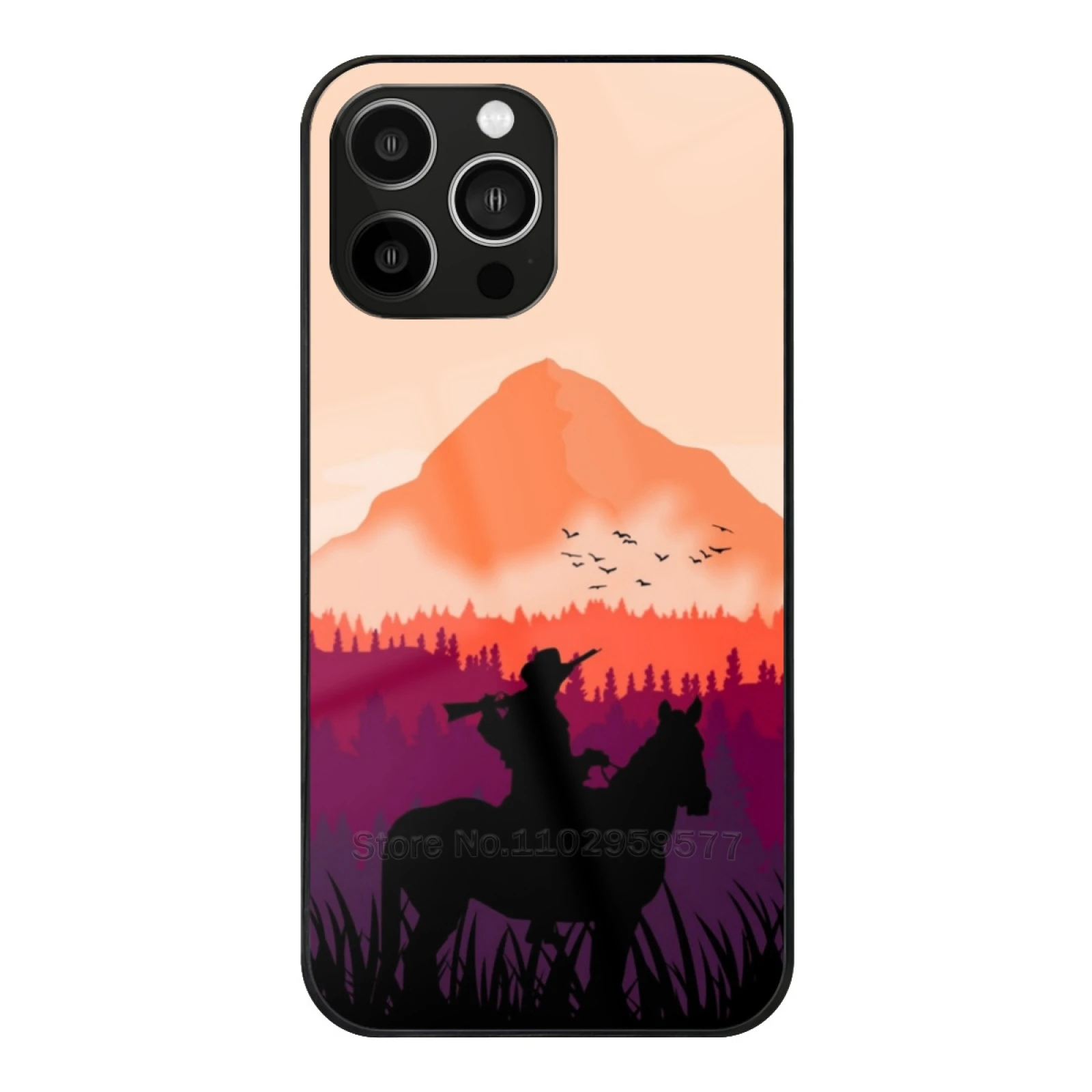 

Far West Sunset Phone Case Tempered Glass For Iphone 15 14 13 11 12 Pro 8 7 Plus X Xr Xs Covers Redemption Rdr2 Gaming Arthur
