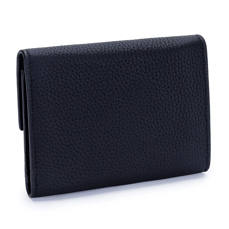 2023 new 8 colors luxury cow leather short wallet Women's leather folding short wallet Multi-card card pocket wallet