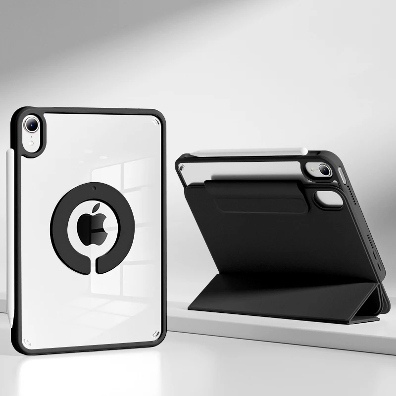 Sleek Magnetic Clip Tablet Case with Durable Acrylic Shell