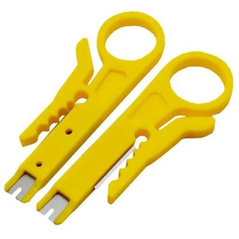 2Pcs 미니 와이어 스트리퍼, 네트워크 와이어 스트리퍼 RJ45/Cat5/CAT-6 데이터 케이블, 전화 컴퓨터 UTP 케이블 용 펀치 다운 커터