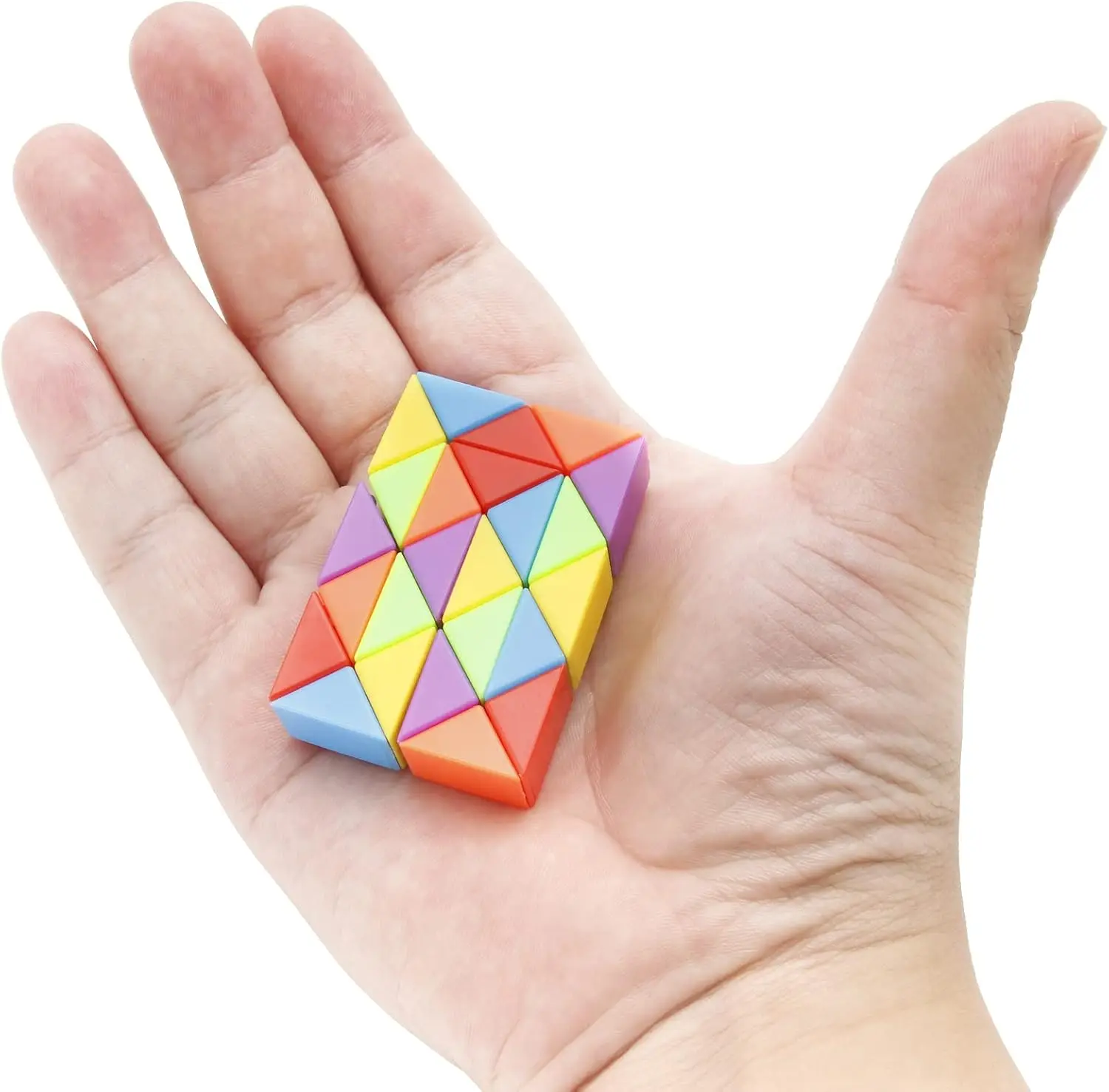 3pcs Mini Fidget Snake Cube Puzzle Toys Rainbow Twist Puzzle Toy Gift for Kids Stocking Stuffers Party Favors Goodie Bag Fillers