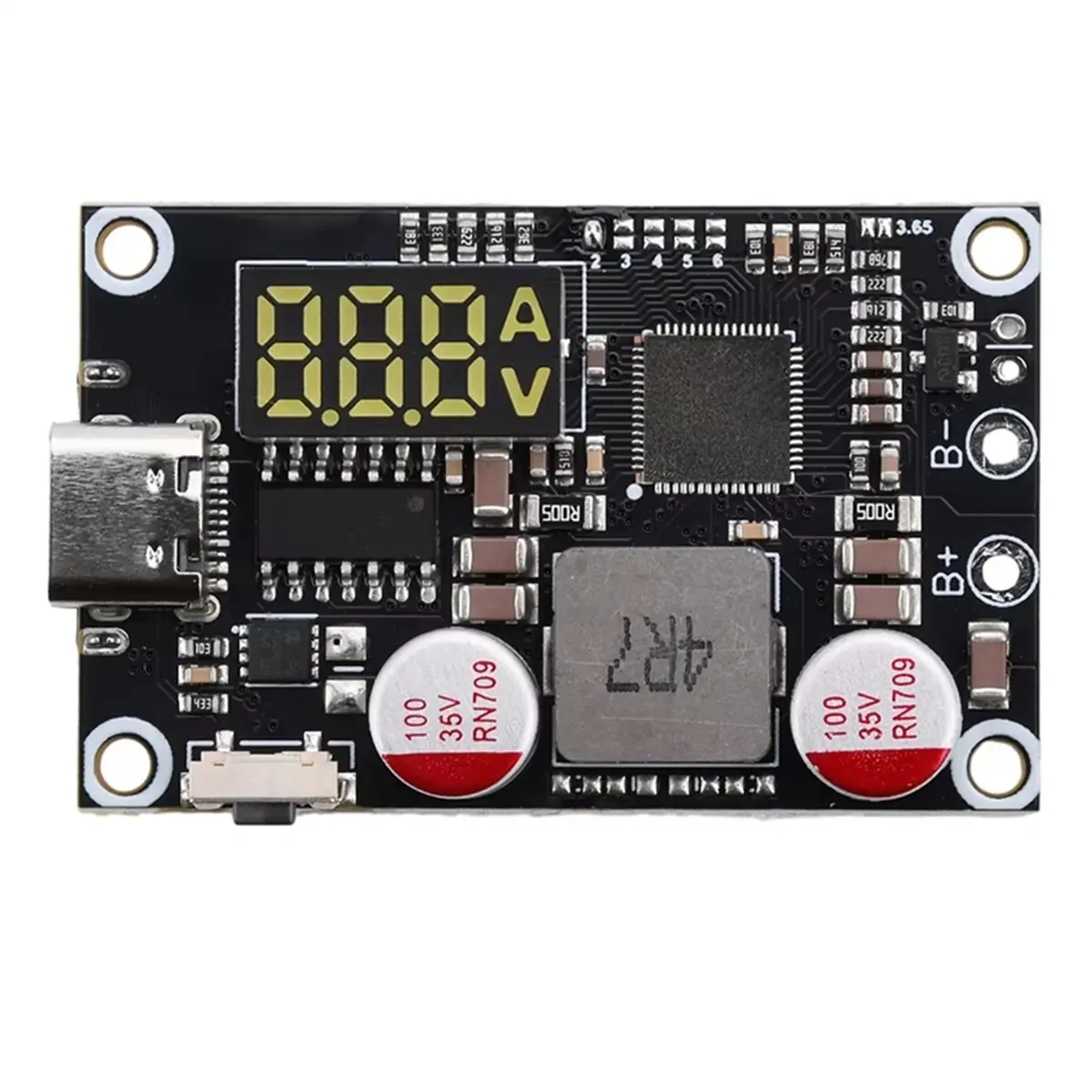 (선물 아이디어) 45W 2-6S 고속 충전 모바일 전원 모듈 PD QC 급속 충전기 DIY 회로 기판은 리튬 배터리 Type-C를 지원합니다.