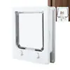 4 Way Cat Door Small Pet Door Locking Inside Dog Door Weatherproof Pet Exterior Bedroom Door for Pets Cats Puppy Kittens Puppies 2