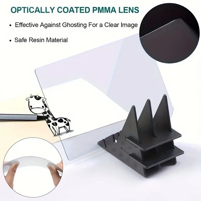 Optical Drawing Board Kit Portable Optical Tracing Board Projector Copy Board Image Reflection for Kids Beginners Artists ﻿ 3