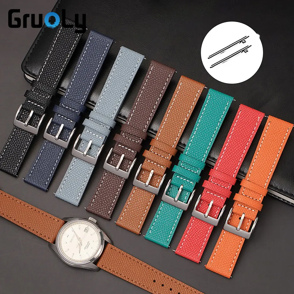 18Mm 20Mm 22Mm Cinturino Universale Per Orologio Per Swatch X Blancpain Sostituisci Cinturino In Vera Pelle Moda Uomo Donna Cinturino A Sgancio Rapido