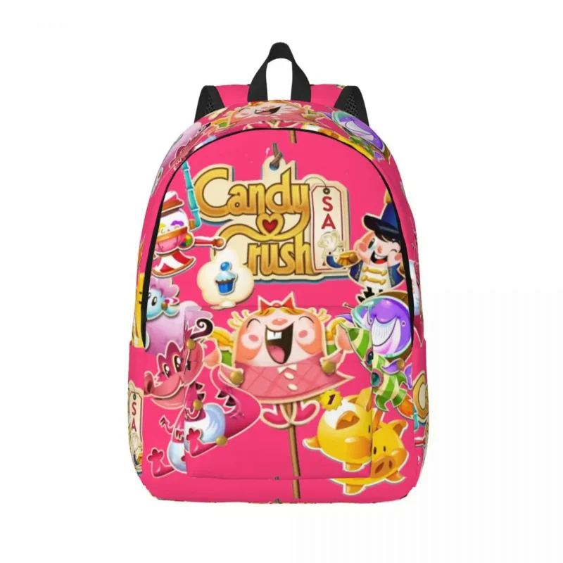 

Tiffi And Her Pals Candy Crush Backpack Elementary High College School Student Bookbag Teens Daypack Sports