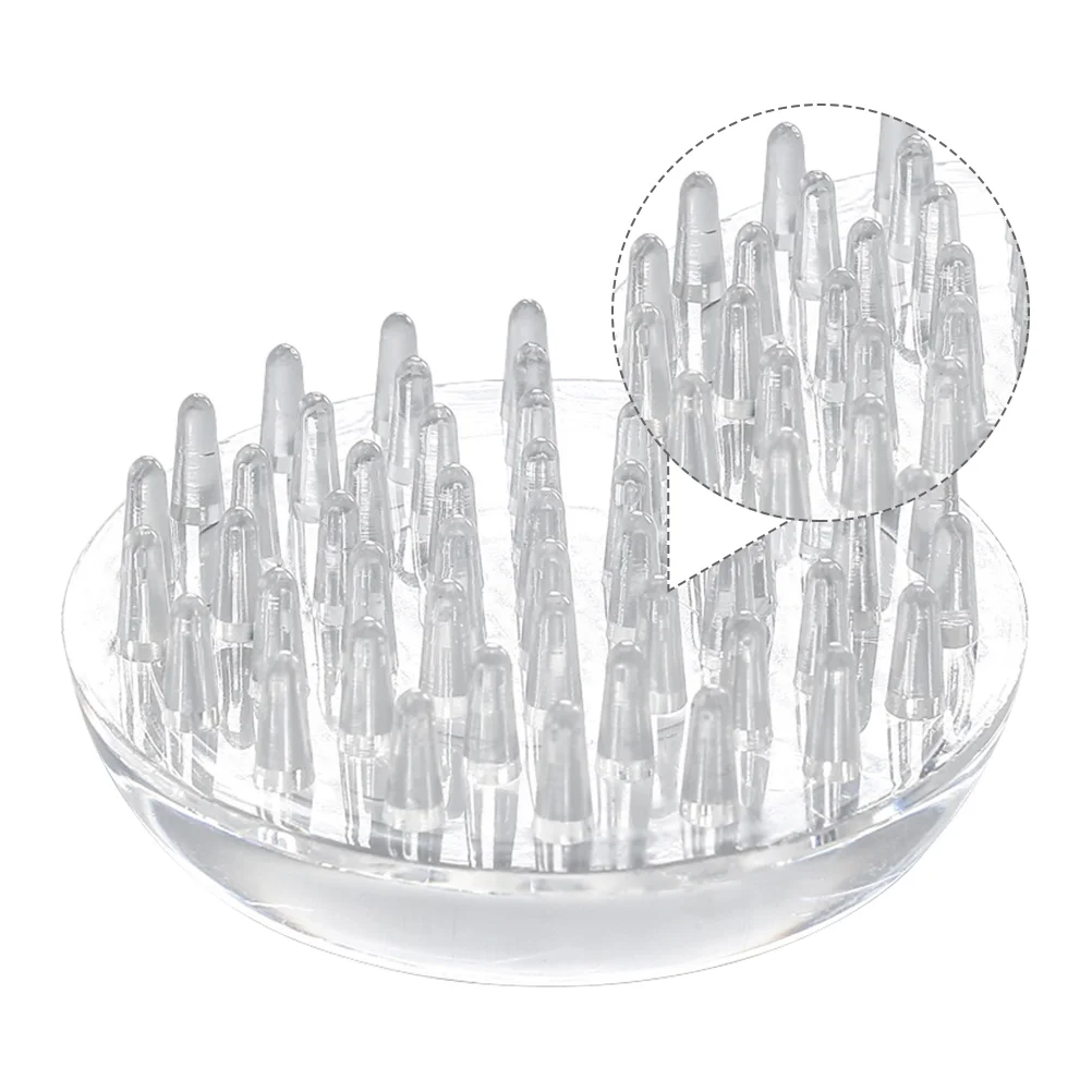 

4pcs Carpet Protectors Clear Table Feet Covers Spiked Caster Cups (Adhesive)