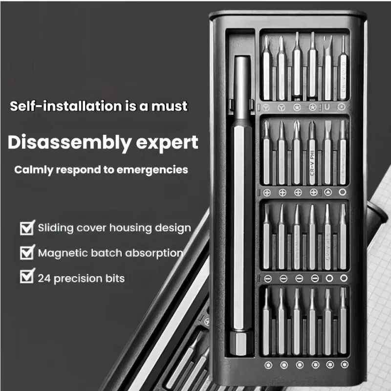 Enhanced Magnetic Precision Screwdriver Set - 25-in-1 Mini Pocket Repair Kit