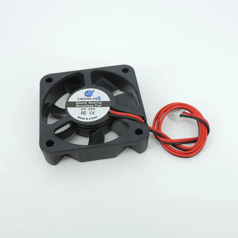 Mini ventilador de refrigeración para ordenador, ventilador de escape pequeño de 50MM para impresora 3D, 2 pines, 50x50x10mm, H2, DC 5010, 5V/12V/24V