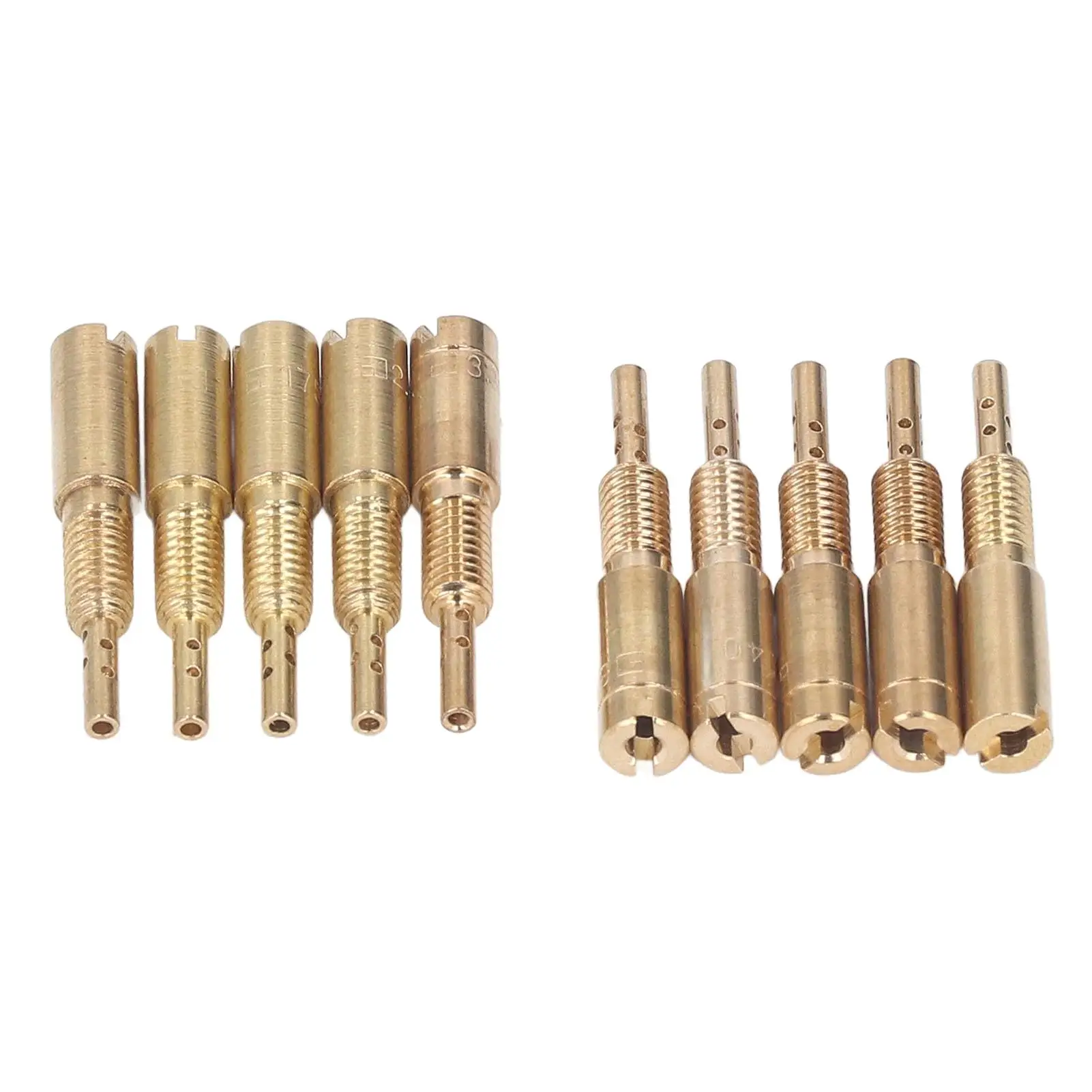 

10pcs Carburetor Pilot Slow Jets Kit for mikuni HS40 HSR42 HSR45 - Sizes 15-25 and 30-40 (Metal)
