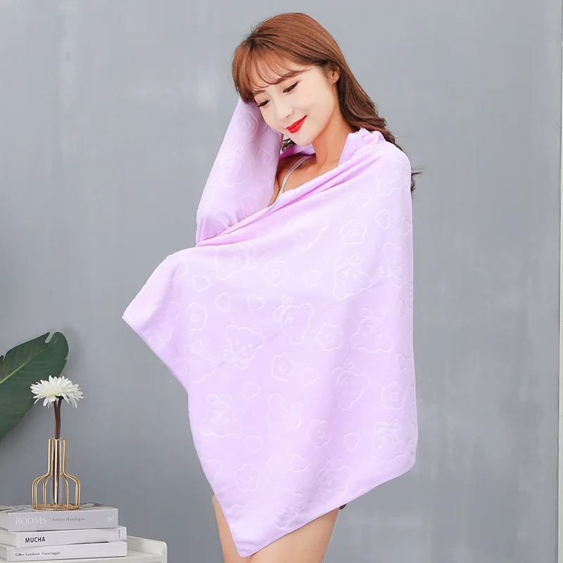 70*140cm Microfiber Bath Towel Super Large Soft High Absorption And Quick-drying Sports Travel No Fading Multi-functional Use