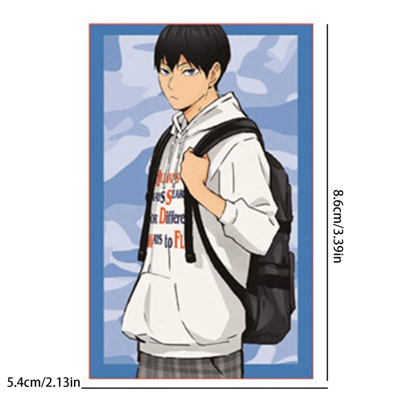 Anime japonês haikyuu!! Cartão de identificação do estudante figuras  animação shoyo hinata tobio kageyama pvc