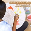 1-6PCS Paper Parasol 60/84cm Wedding Paper Umbrellas White Umbrella Photography Props For Baby Shower Party Wedding Decoration 2