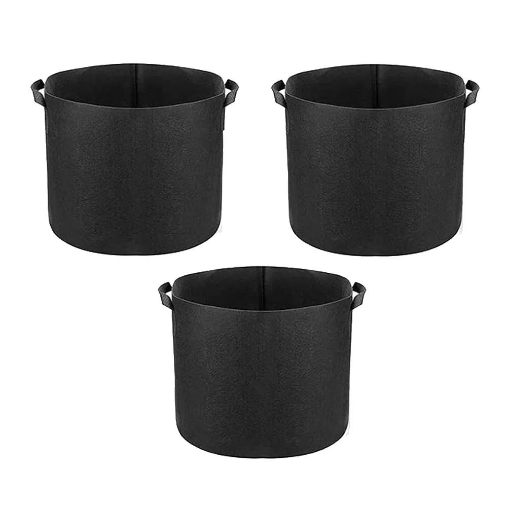 

3 Pack 5 Gallon Grow Bags Plants Pots with Handles Indoor & Outdoor Grow Containers for Plants Vegetables and Fruits