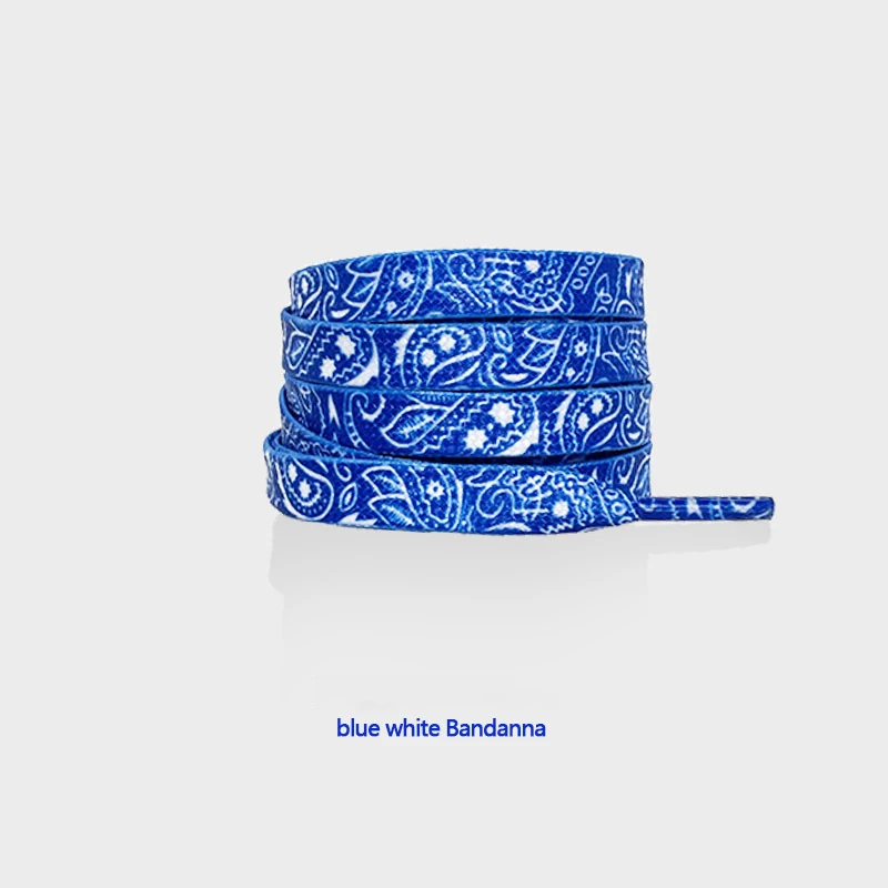 Artistic Cashew Flower Hand-Painted Flat Shoelaces