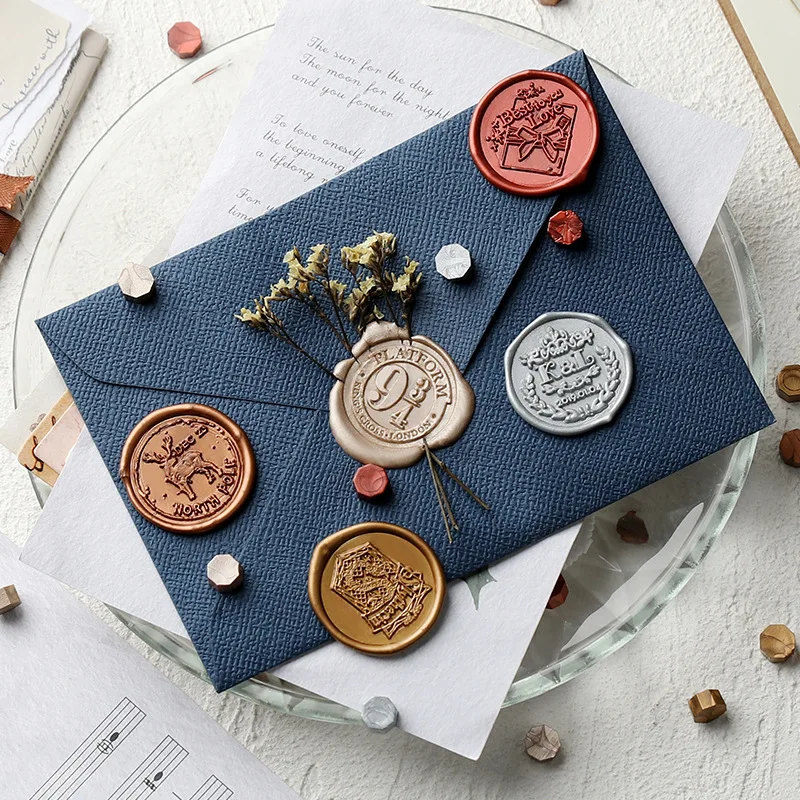 105PCS Stamp Envelope Sealing Wax DIY Process Stamp Wedding Invitation Wax Sealing Wax Granules