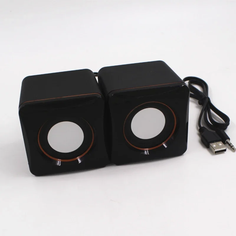 Computer Speaker 1 Pair Mini USB Wired Universal Stereo For PC Laptop