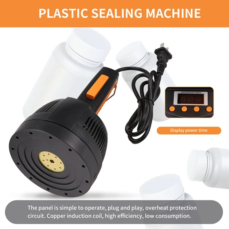 Y39A-Hand Held Electromagnetic Induction Sealer Bottle Sealing Machine Aluminum Foil Plastic Capping Machine Sealer,EU Plug