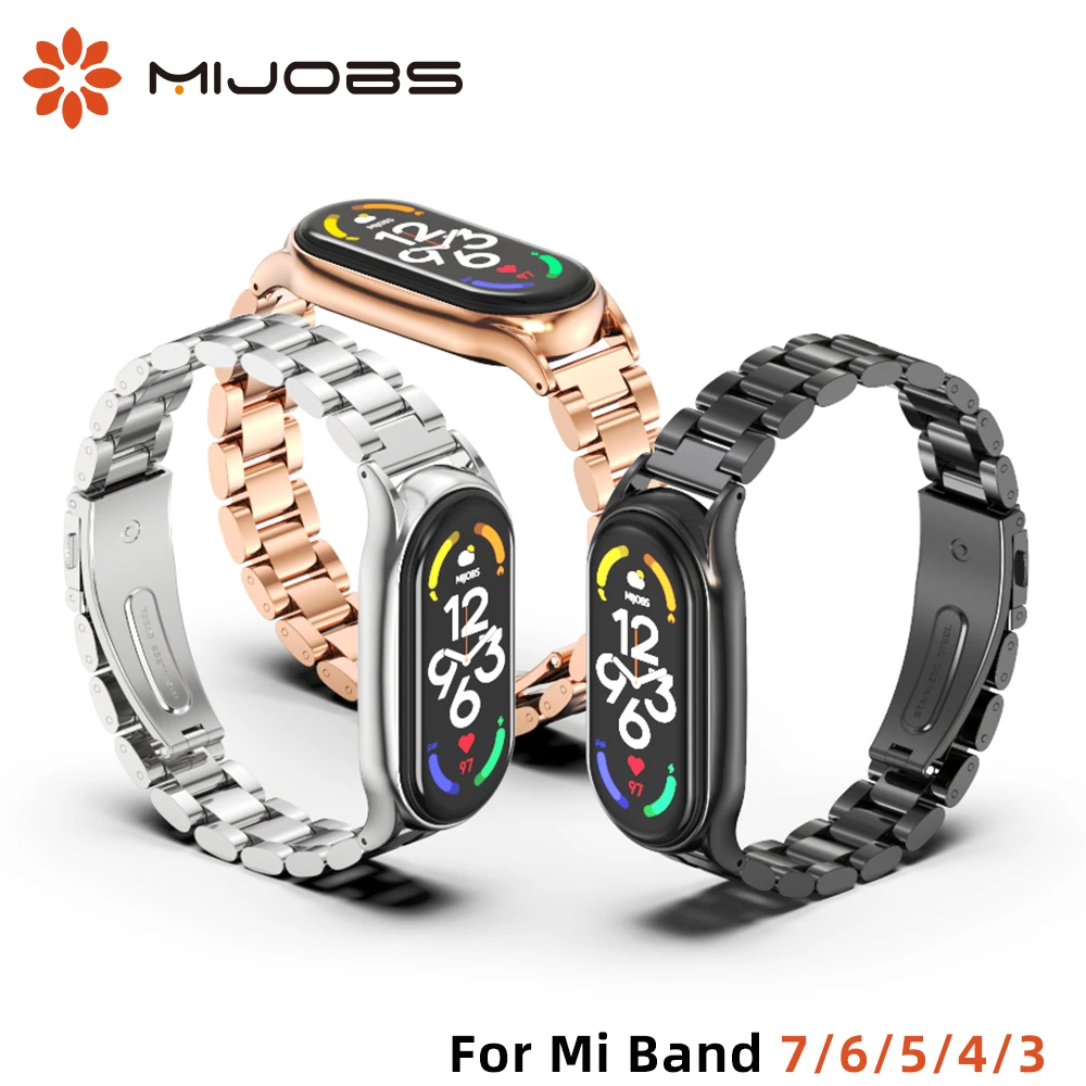 

Металлический браслет Mi Band 7 NFC для Xiaomi Mi Band 7 6 5 4 3, браслет для Mi Band 6 Correa Xiomi Xaomi Mi Band 5 6 7