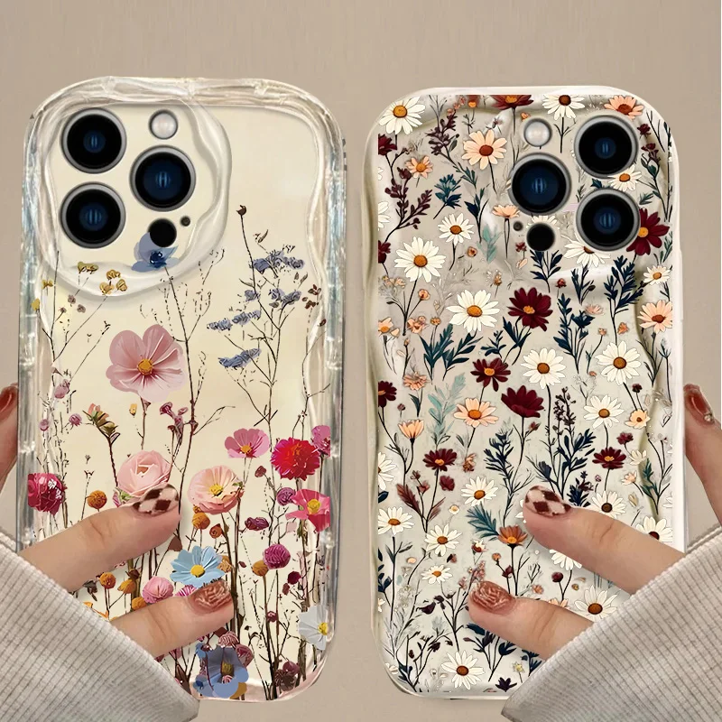 Floral Tulip Leaves Phone Case Cover