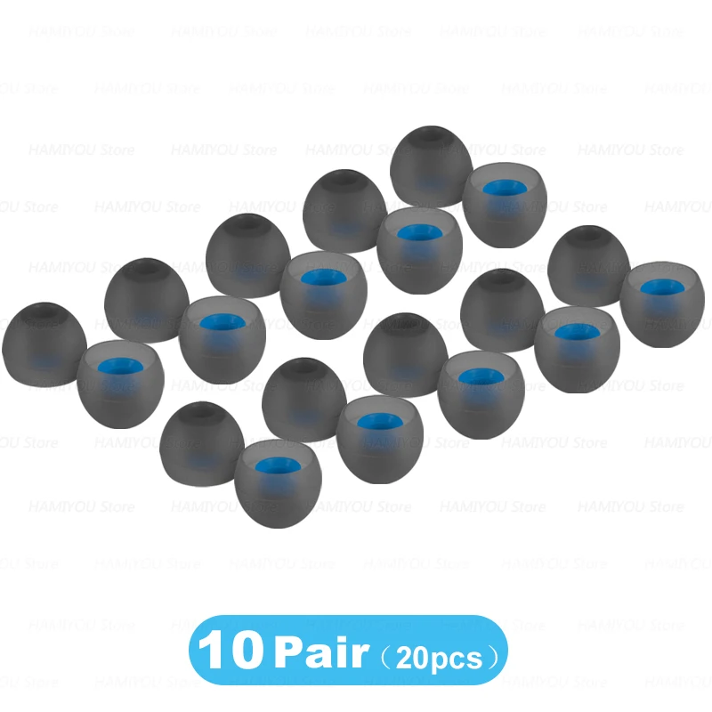 Two-Tone Silicone Earphone Tips – In-Ear Comfort Accessories