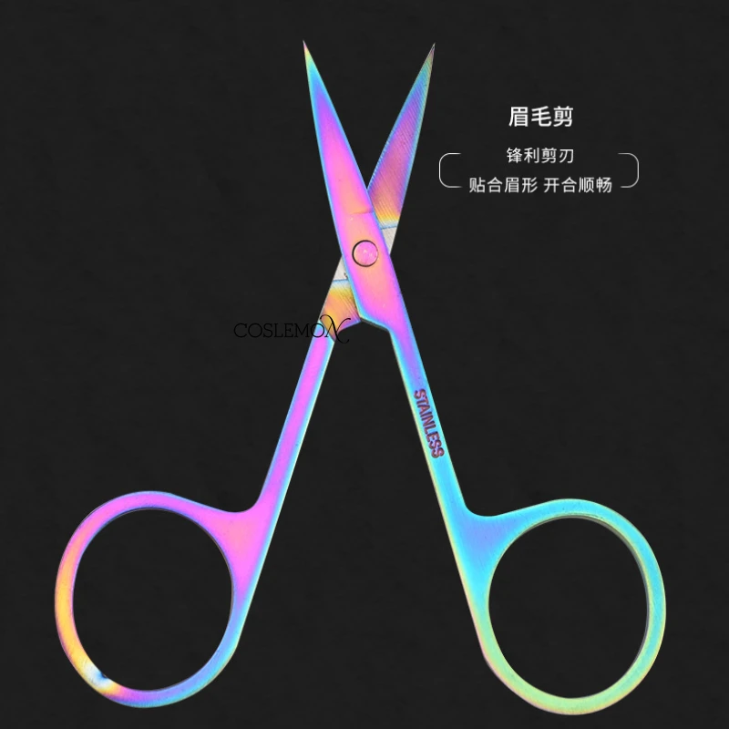 Small Scissors Nails Art Stainless Steel Small Eyebrow Nose Hair Scissor Cut Facial Trimming Beauty Makeup Accessories Manicure 3