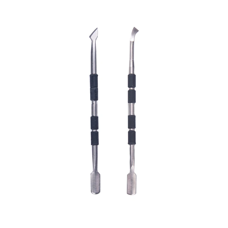 Sunshine 4PC Double-ended Stainless Steel Cuticle Pusher Dead Skin Push Remover For Pedicure Manicure Nail Art Cleaner Care Tool
