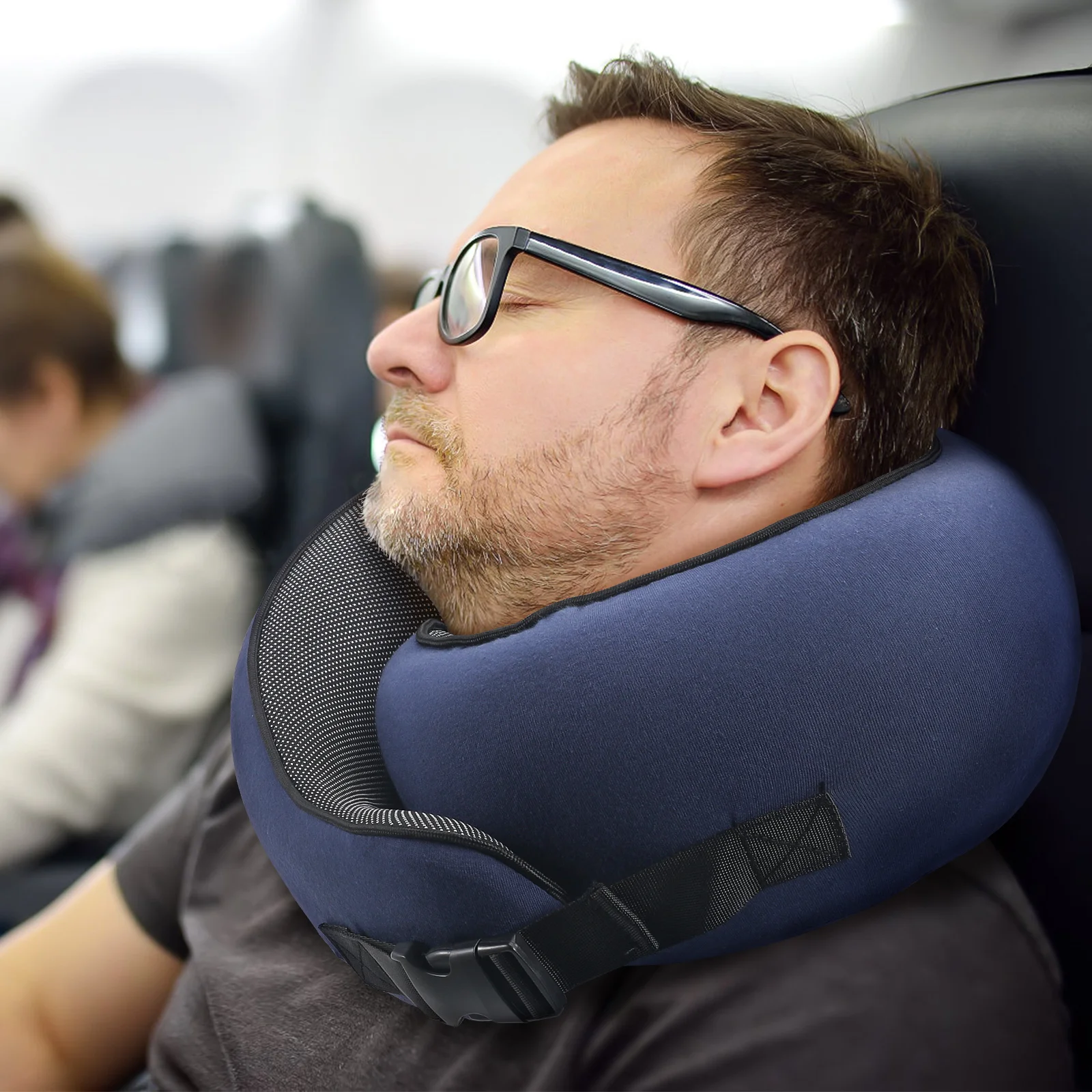 U-shaped Travel Pillow For Plane Airplane With Case Airplanes Neck Headrest Car Pillows 3
